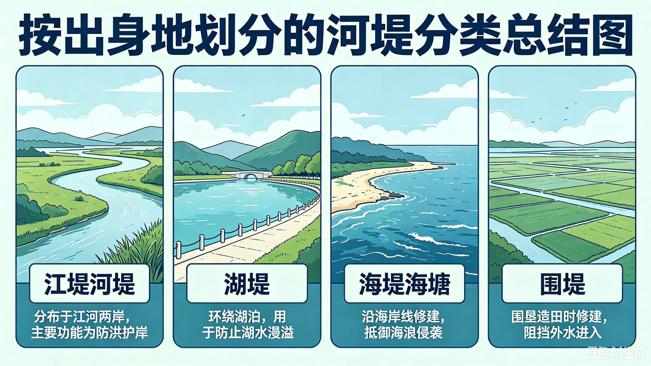 河堤的“隐藏身份”：你知道它有多少种分类吗？